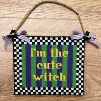 Halloween Square-I'm the Cute Witch