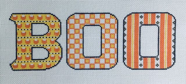 4.5" multi pattern letters-BOO HML21-2