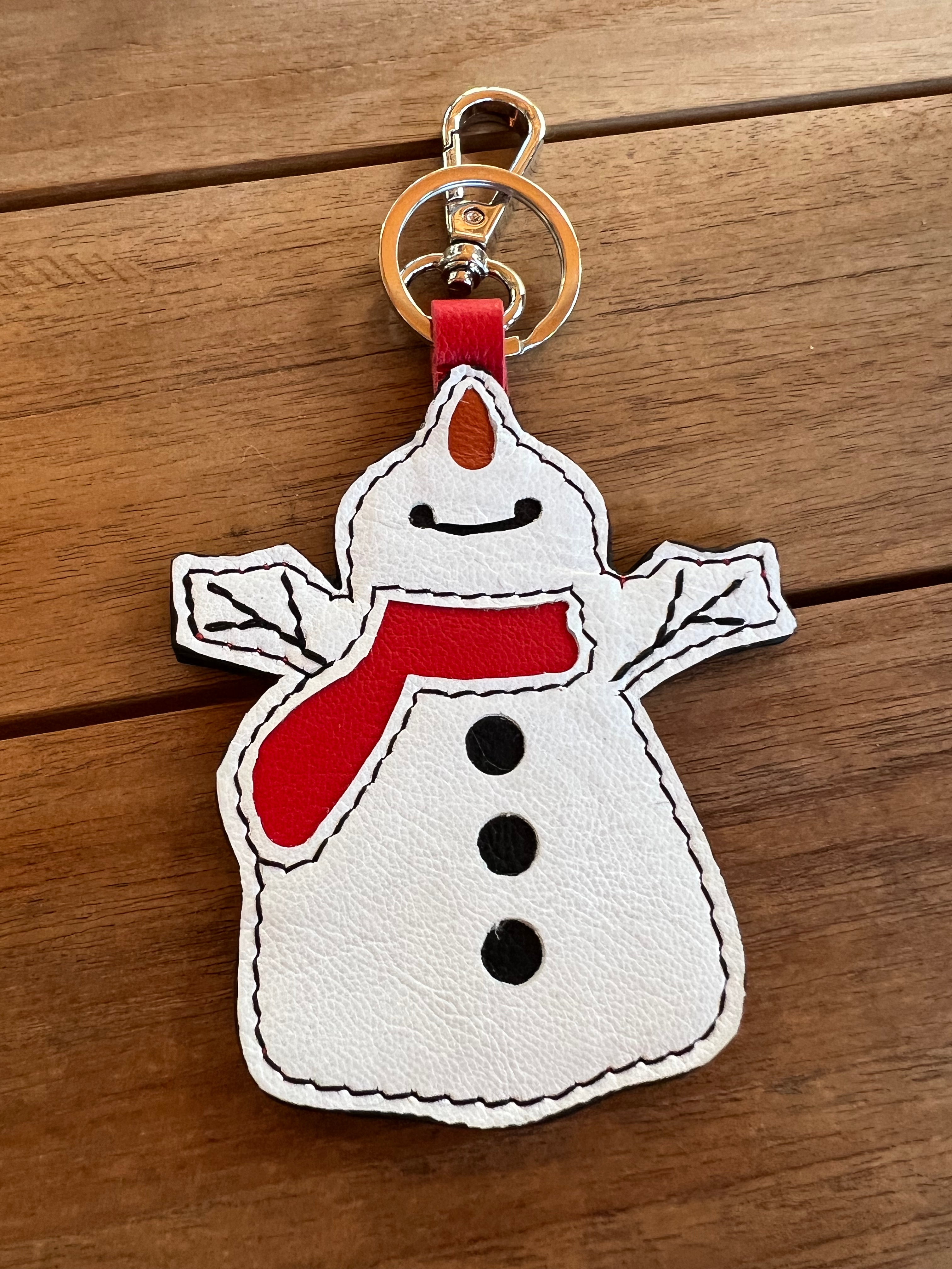 Snowman Key Fob (Leather)