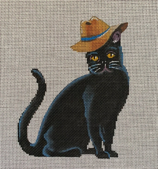 Black Cat w Sun Hat COP - AN444