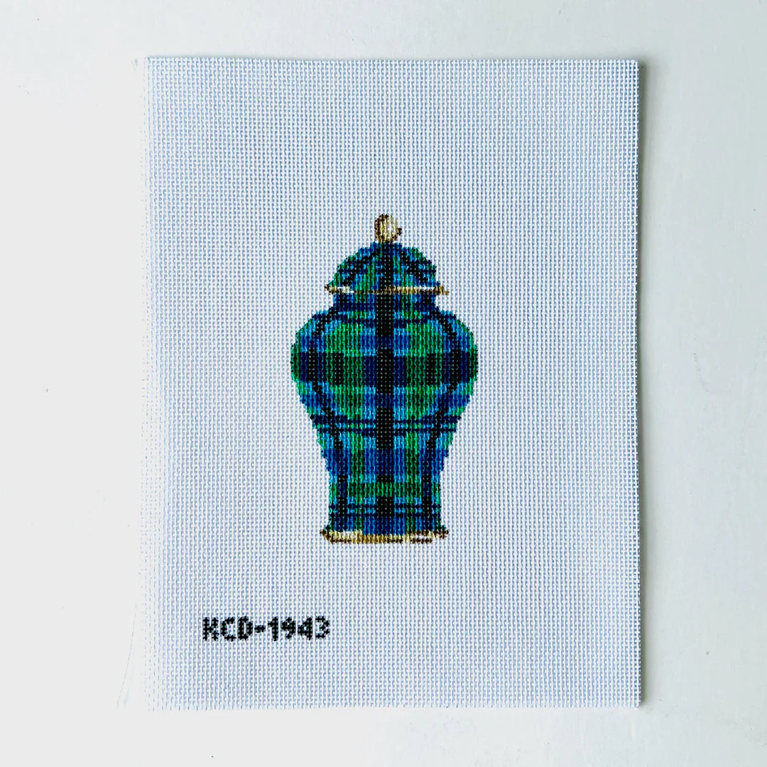 Black Watch Plaid Jar Canvas KCD1943