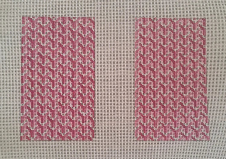 Anne Fisher Y Pattern Clutch Back Pink AF18PB