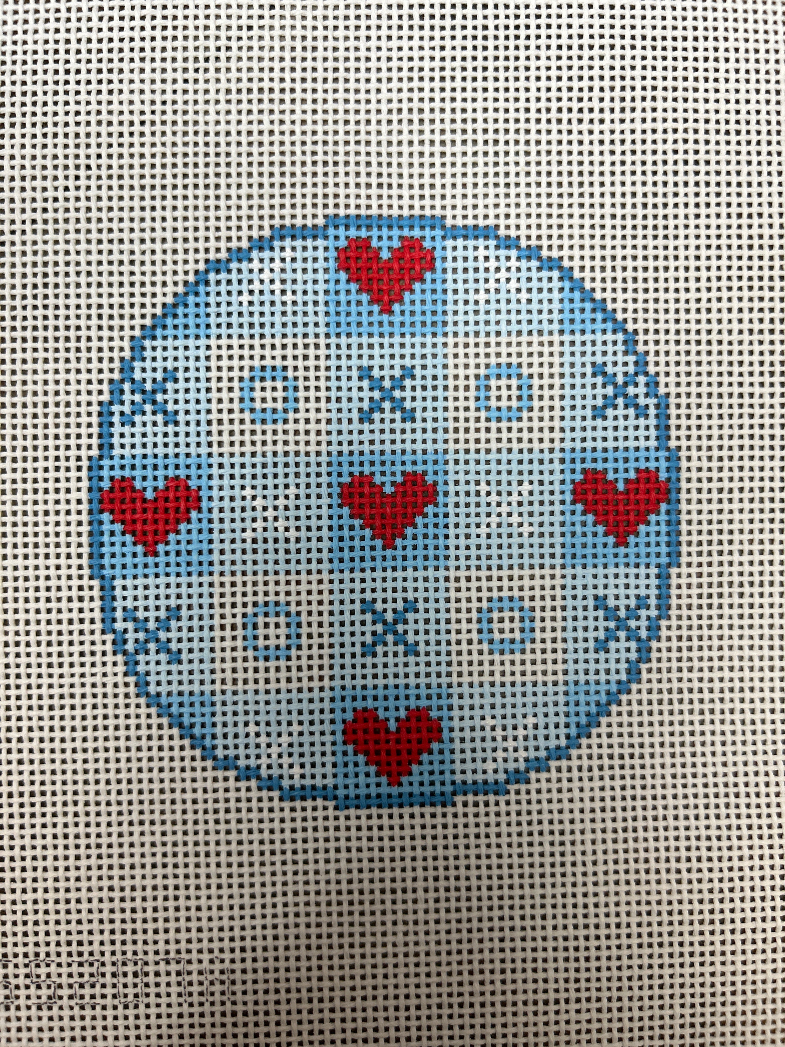 Valentines Gingham Blue SS207A