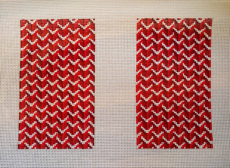 Anne Fisher Y Pattern Clutch Back Red AF18RB