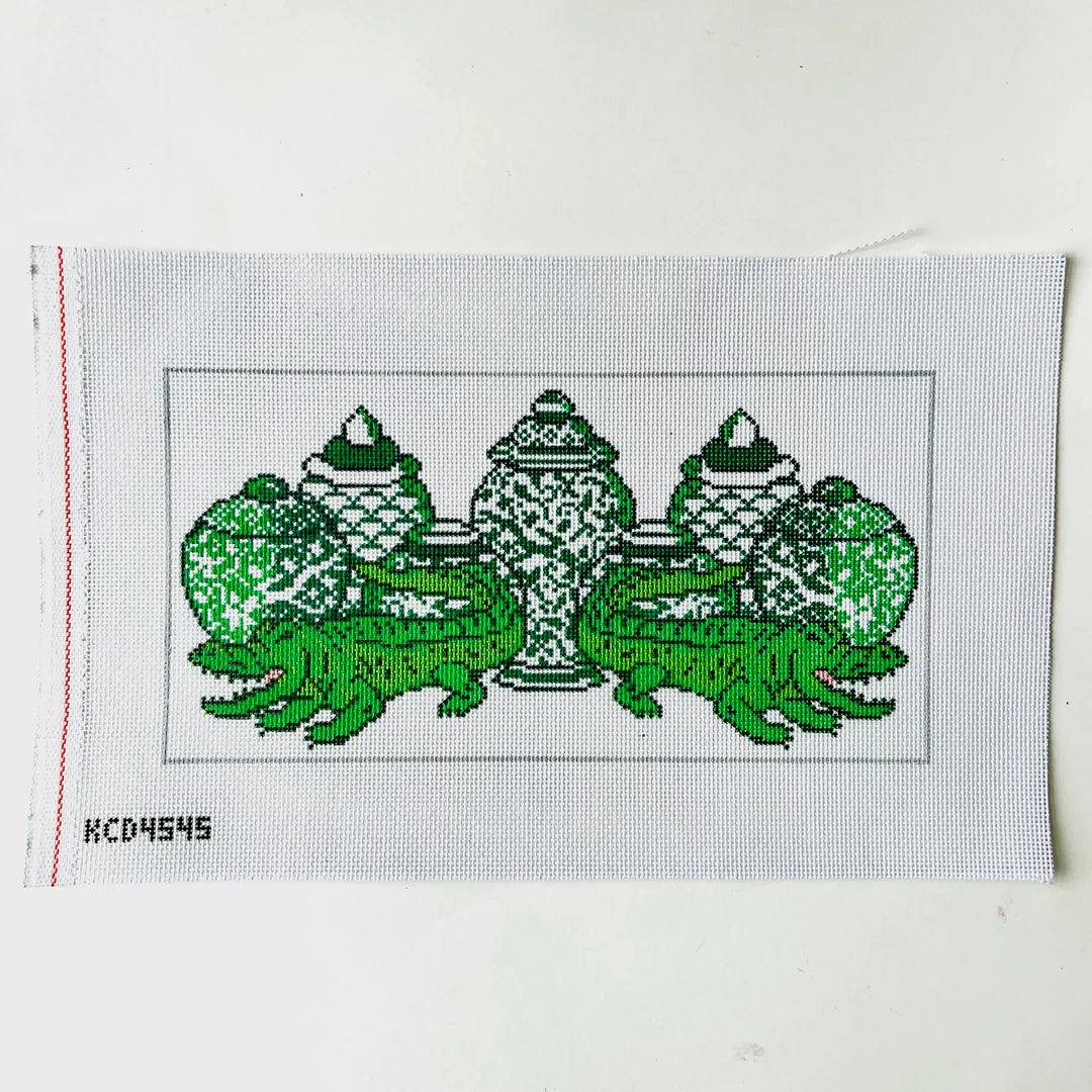 Gators and Ginger Jars Bolster Pillow KCD4545