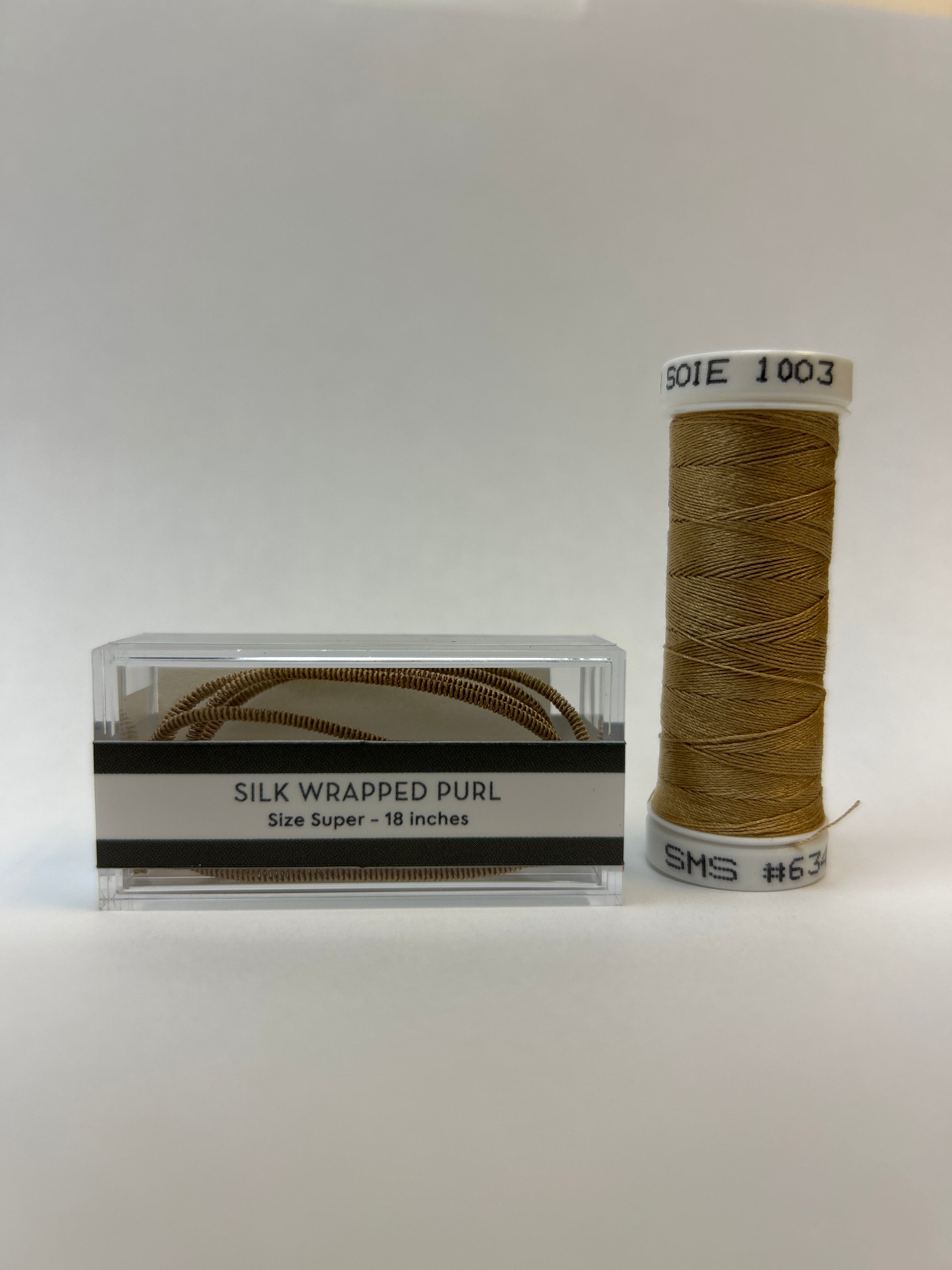 Silk Wrapped Purl Super Size with Couching Thread