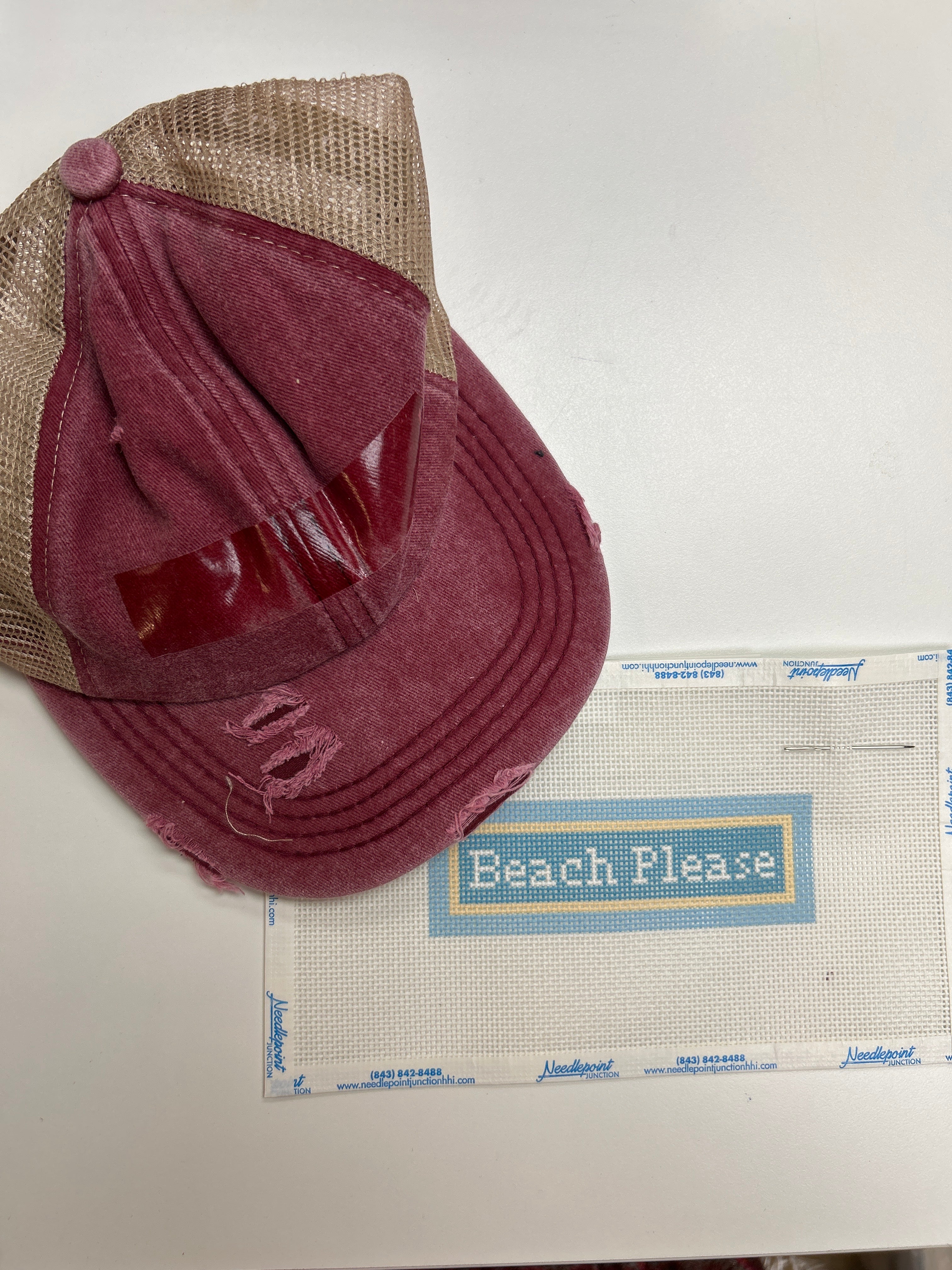 Pixel Fringe  Hats Self Finishing