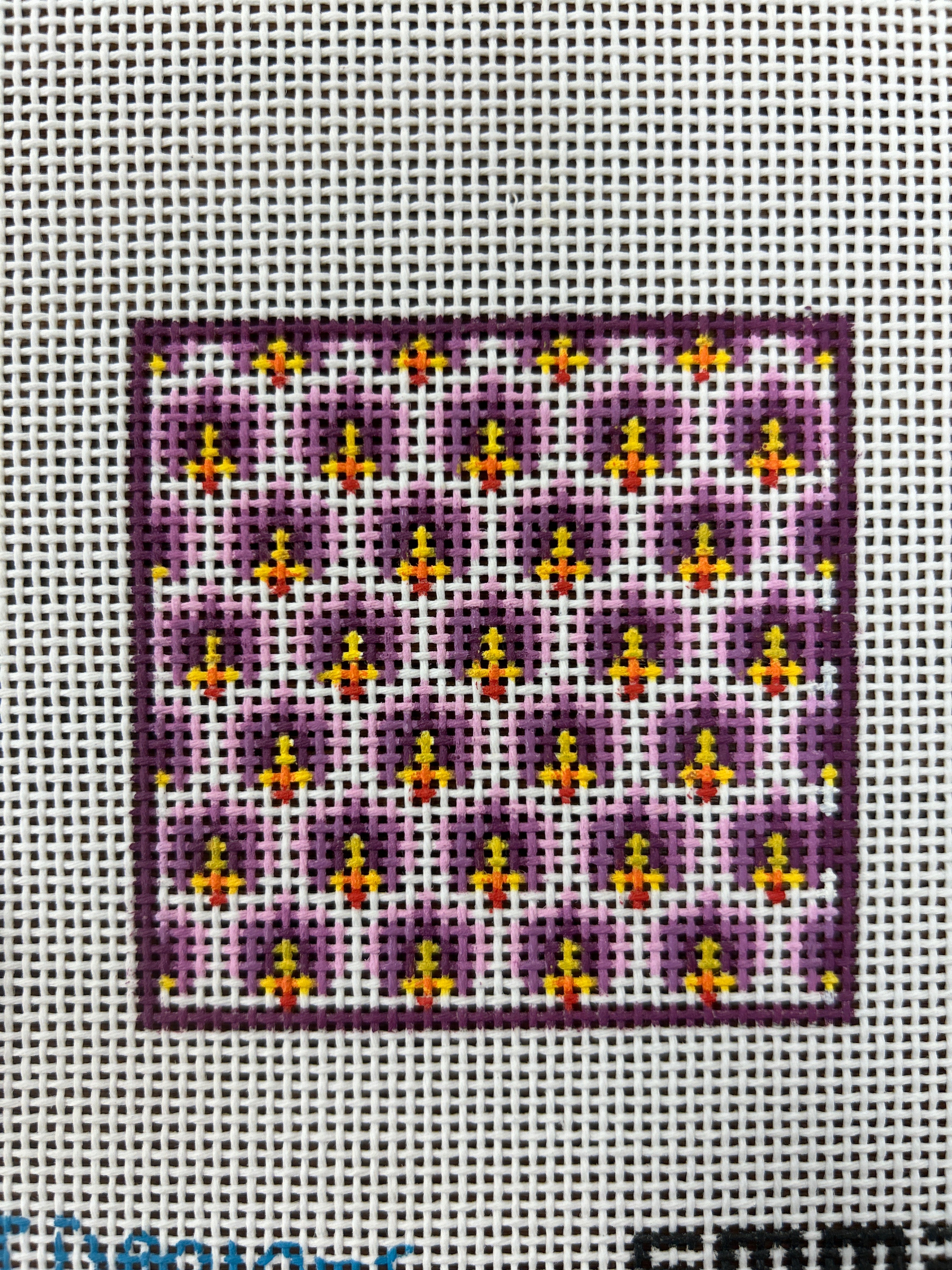 Geometric Inset Purple