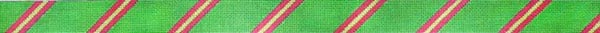 Diagonal Stripe (3-2-3) Grassy/Dk Pink Lime (18) TMC-121i