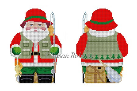 Fishing Santa, two sided 1250