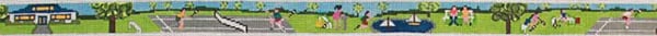 Tennis Scene belt TMC-137a