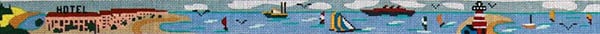 Wharf Fishing Scene belt TMC-142