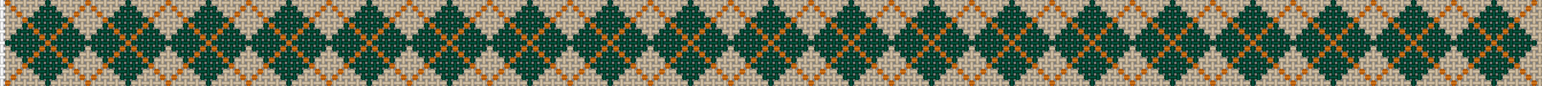 Argyle - green/orange/khaki bkg TMC-1691