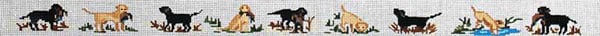 Black and Yellow Labs w/Ducks belt TMC-175d