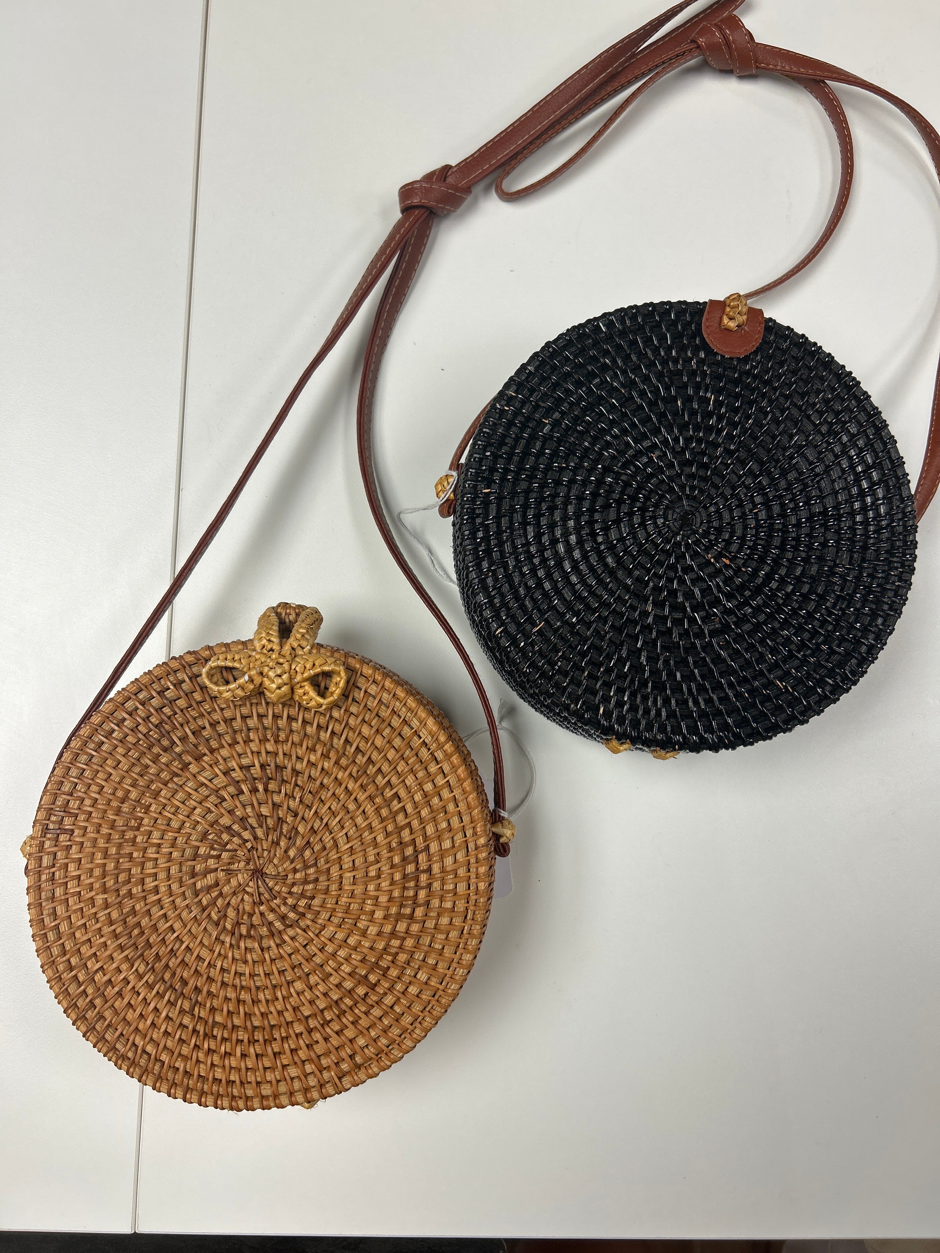 Round Rattan Bag