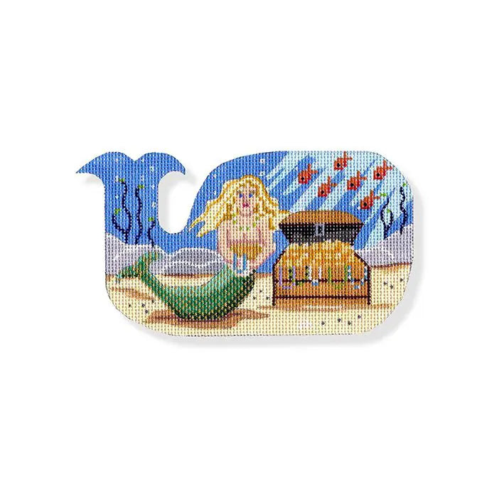 Mermaid w/Treasure Chest-Whale Shape MBM-XO18
