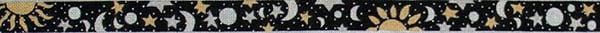 Sun, Moon & Stars belt on black TMC-263