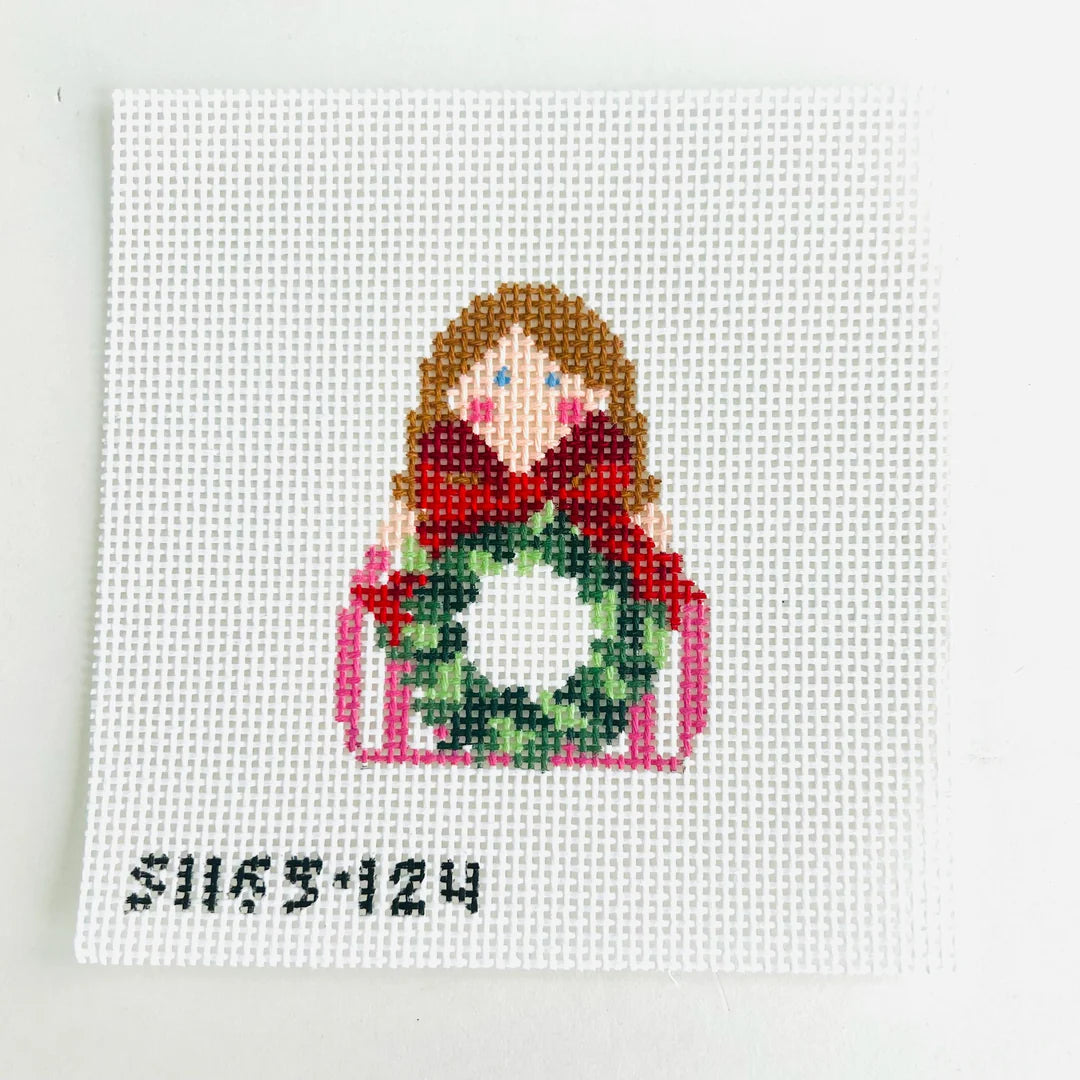 SCT Designs Red Wreath Angel SI165-124