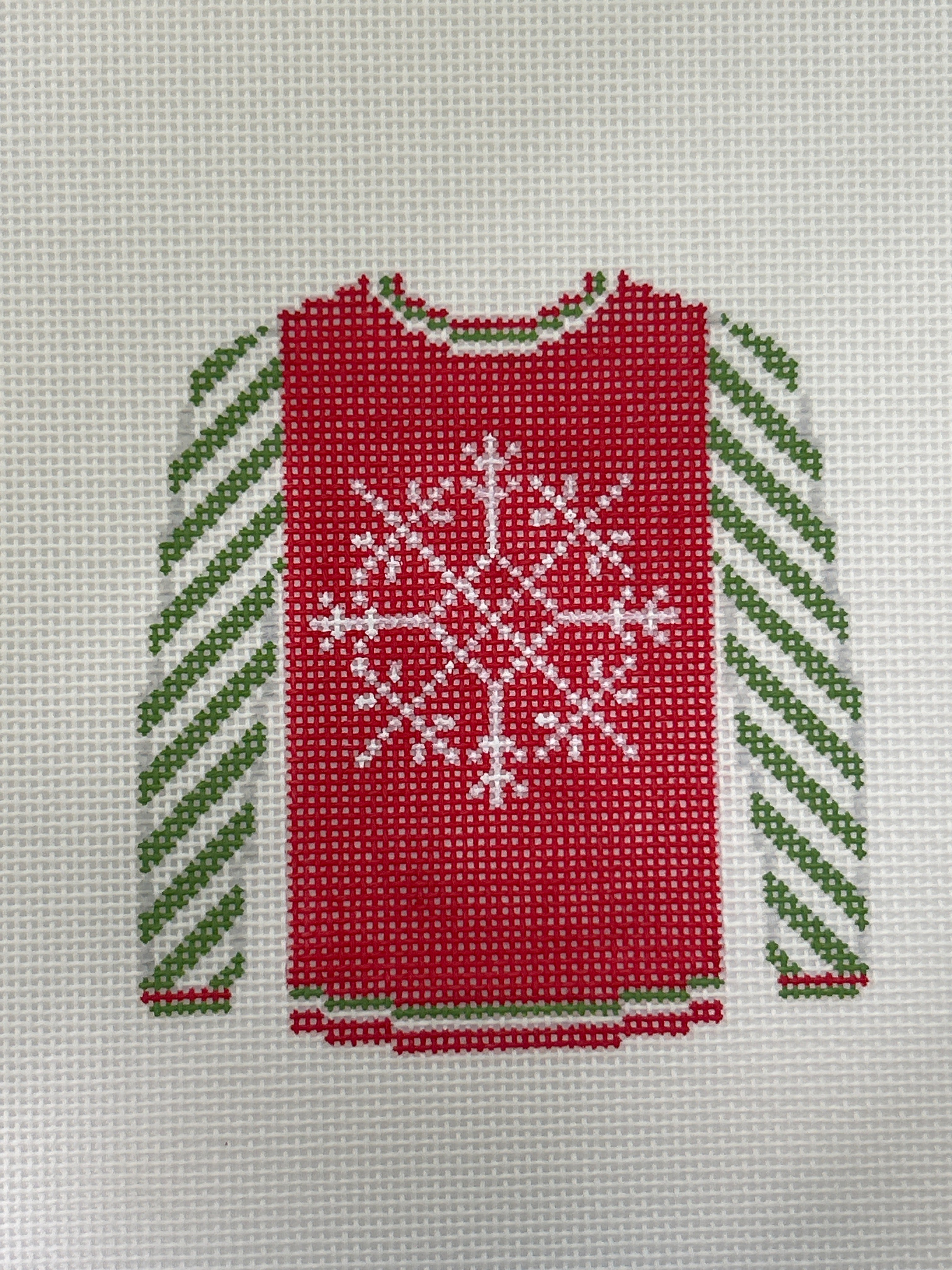 Snowflake on Red Sweater O-199AO