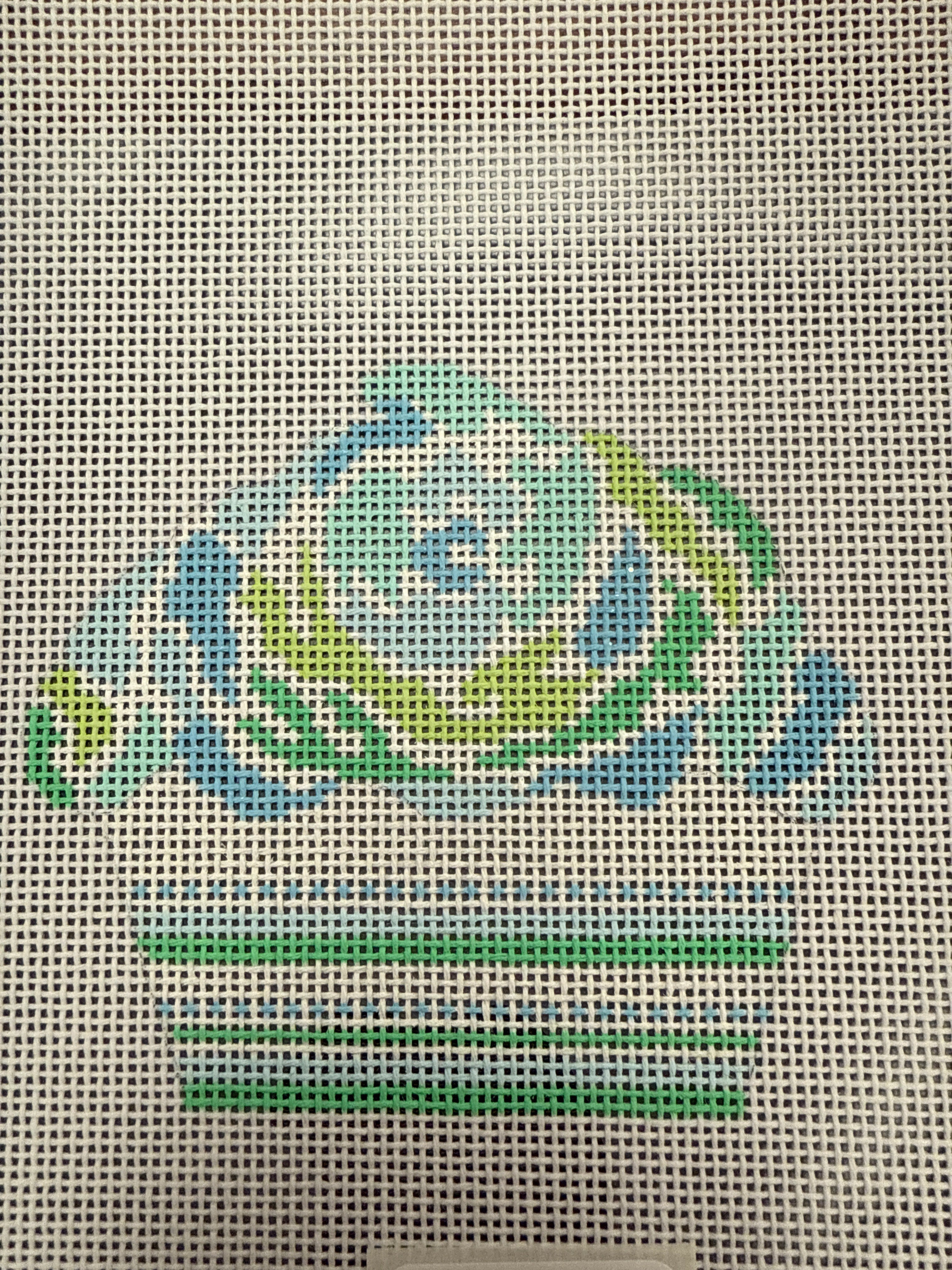 745-C Green Blue Cupcake