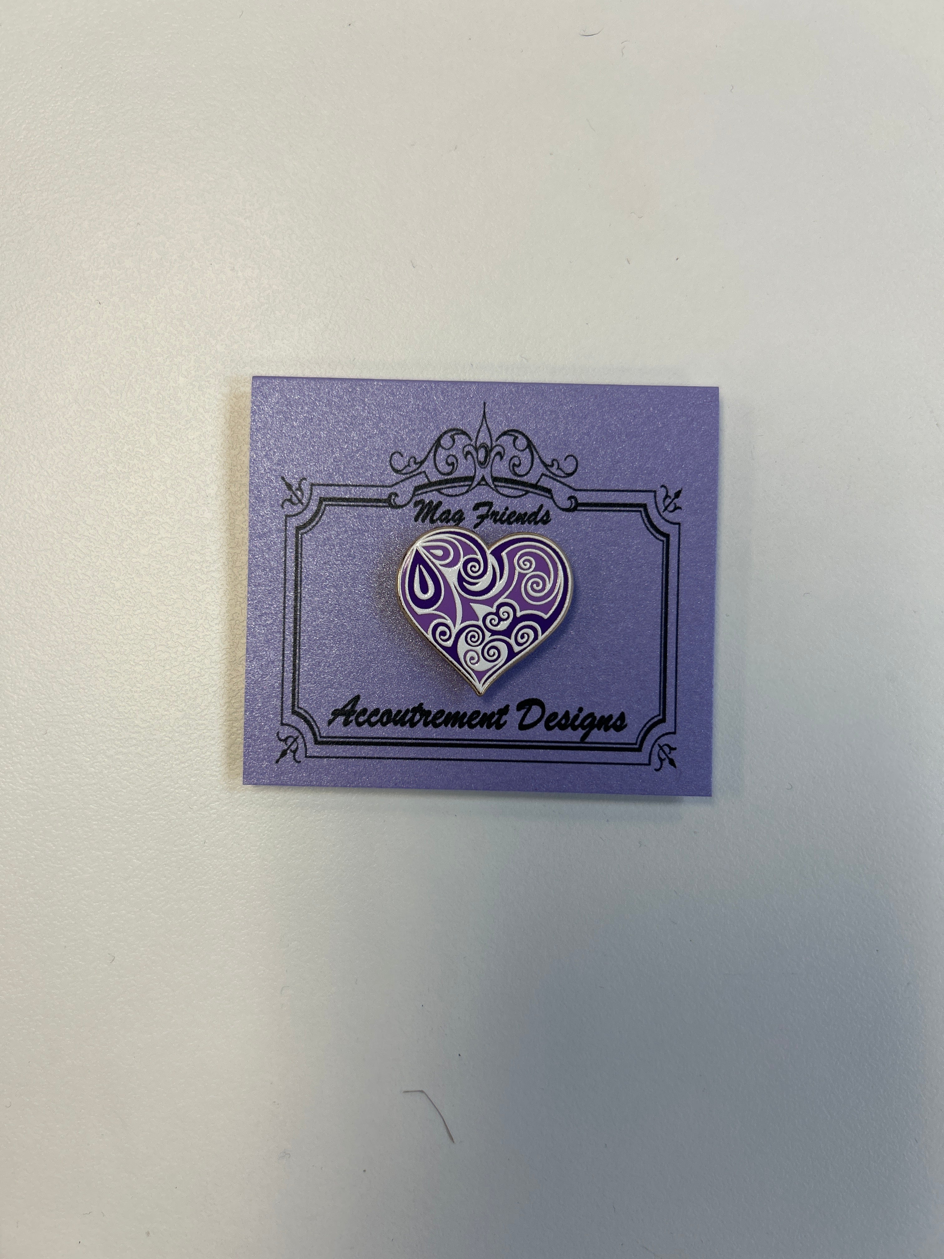 Swirl Heart Purple Needleminder