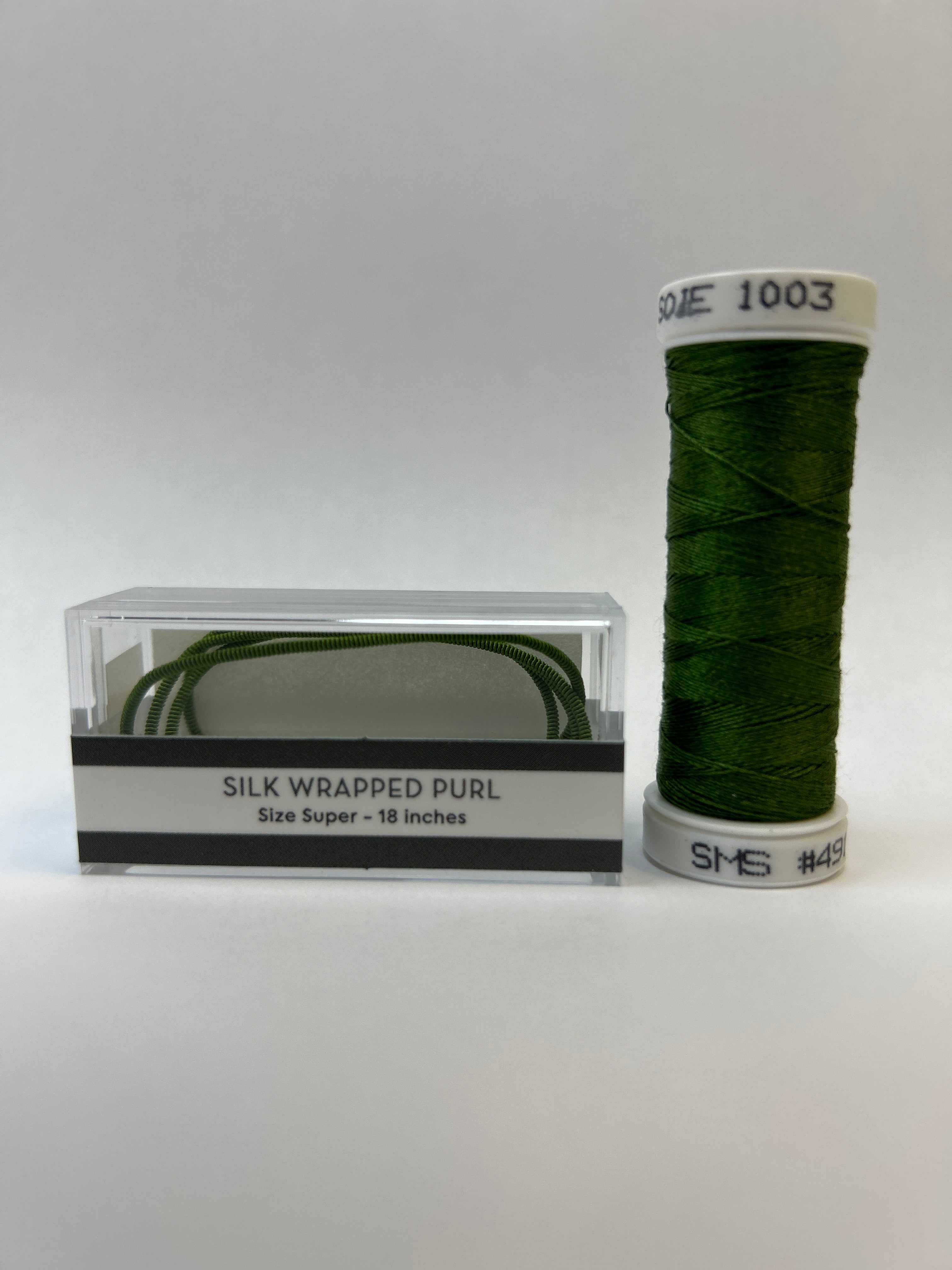 Silk Wrapped Purl Super Size with Couching Thread