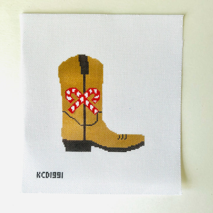 Candy Cane Cowboy Boot KCD1991