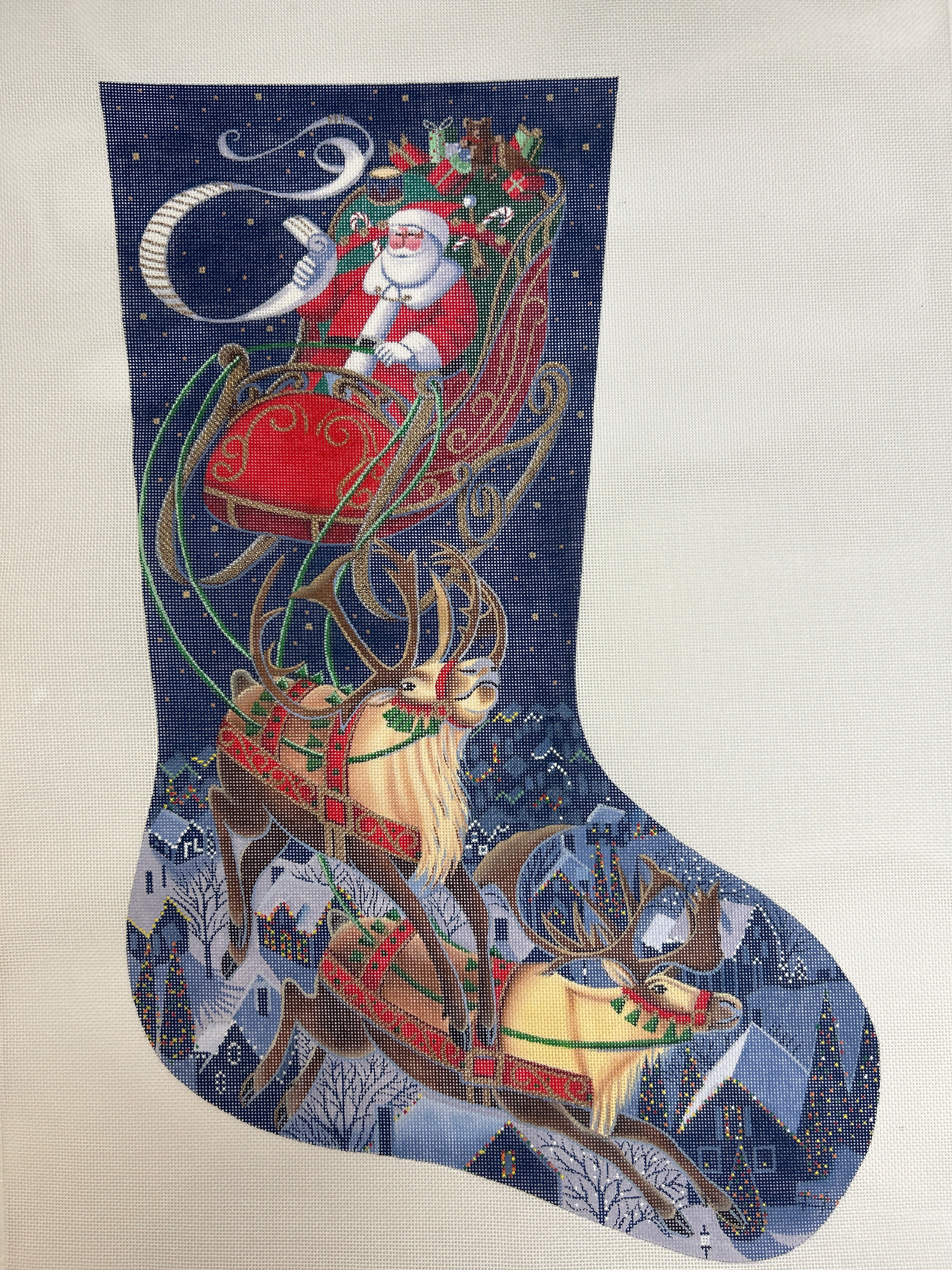 Santa Flying Through The Stars Stocking TTAXS354