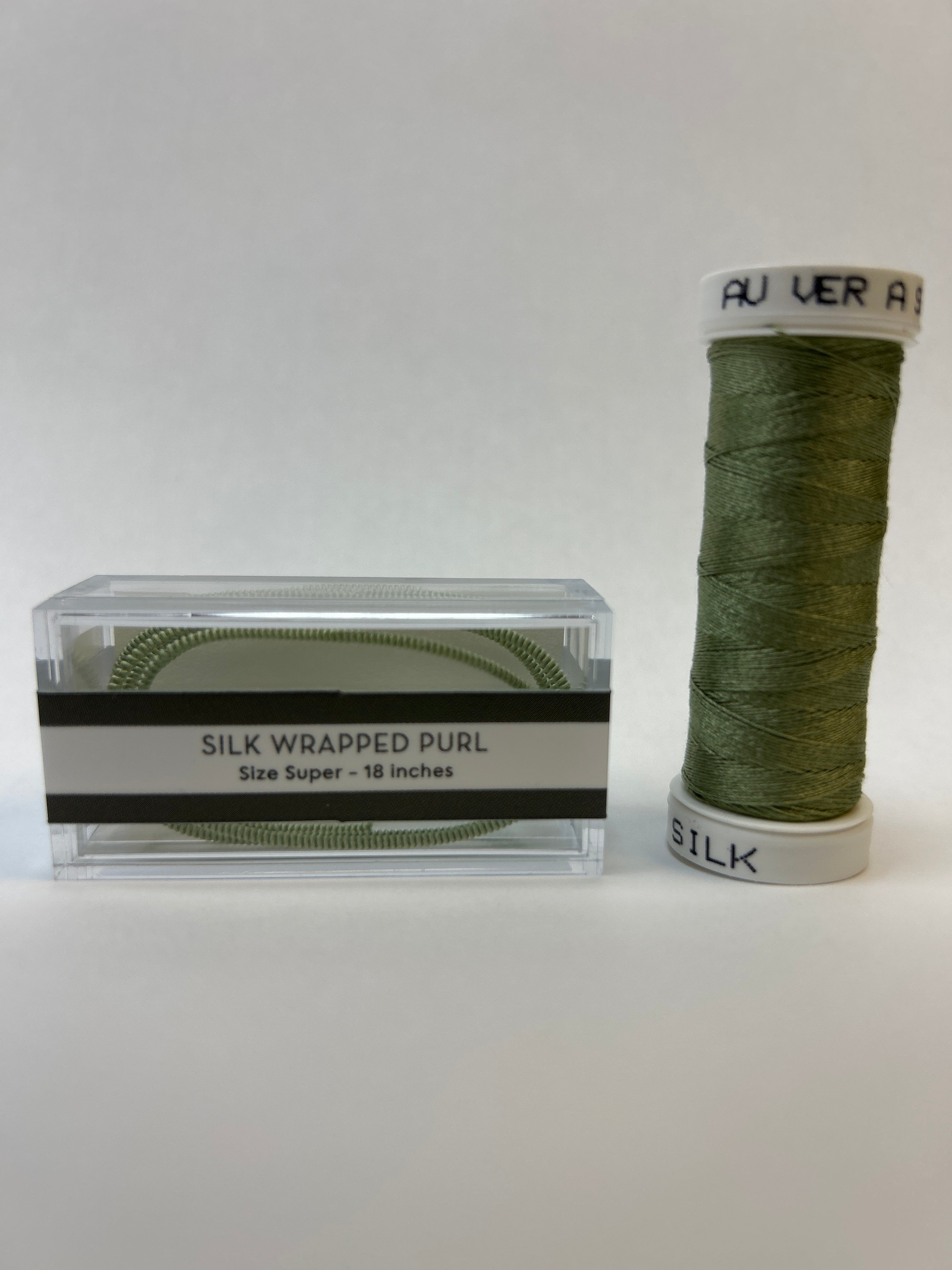 Silk Wrapped Purl Super Size with Couching Thread