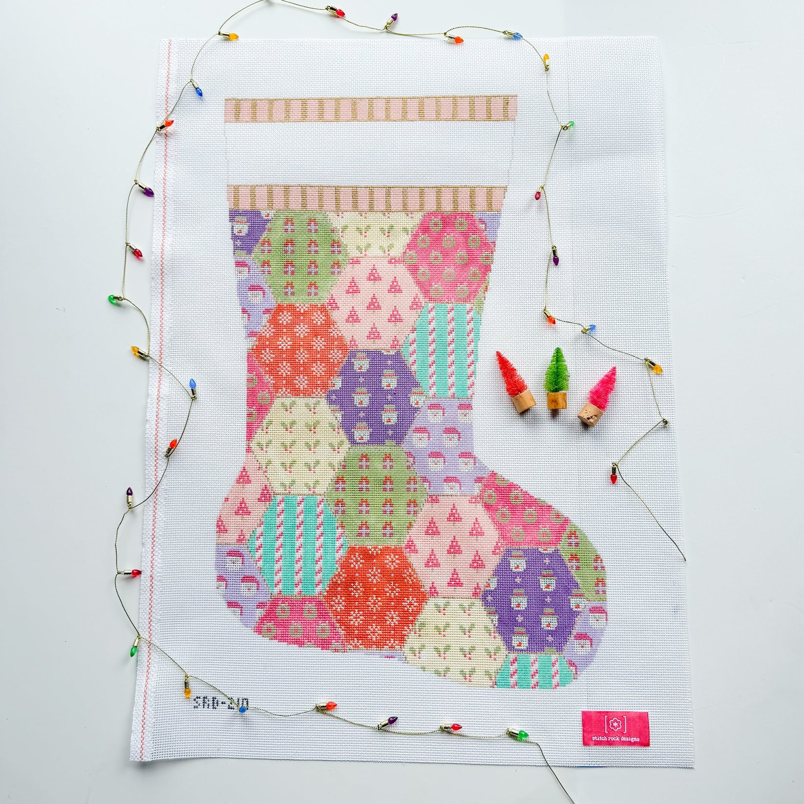 Patchwork Quilt Stocking SRD-210