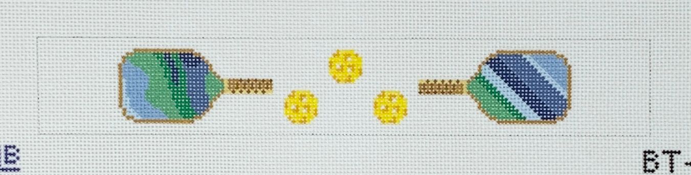 Pickleball Key Fob - Blue/Green Paddles BT-05