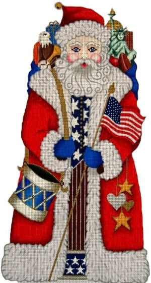 Patriotic Santa 7018-30-13