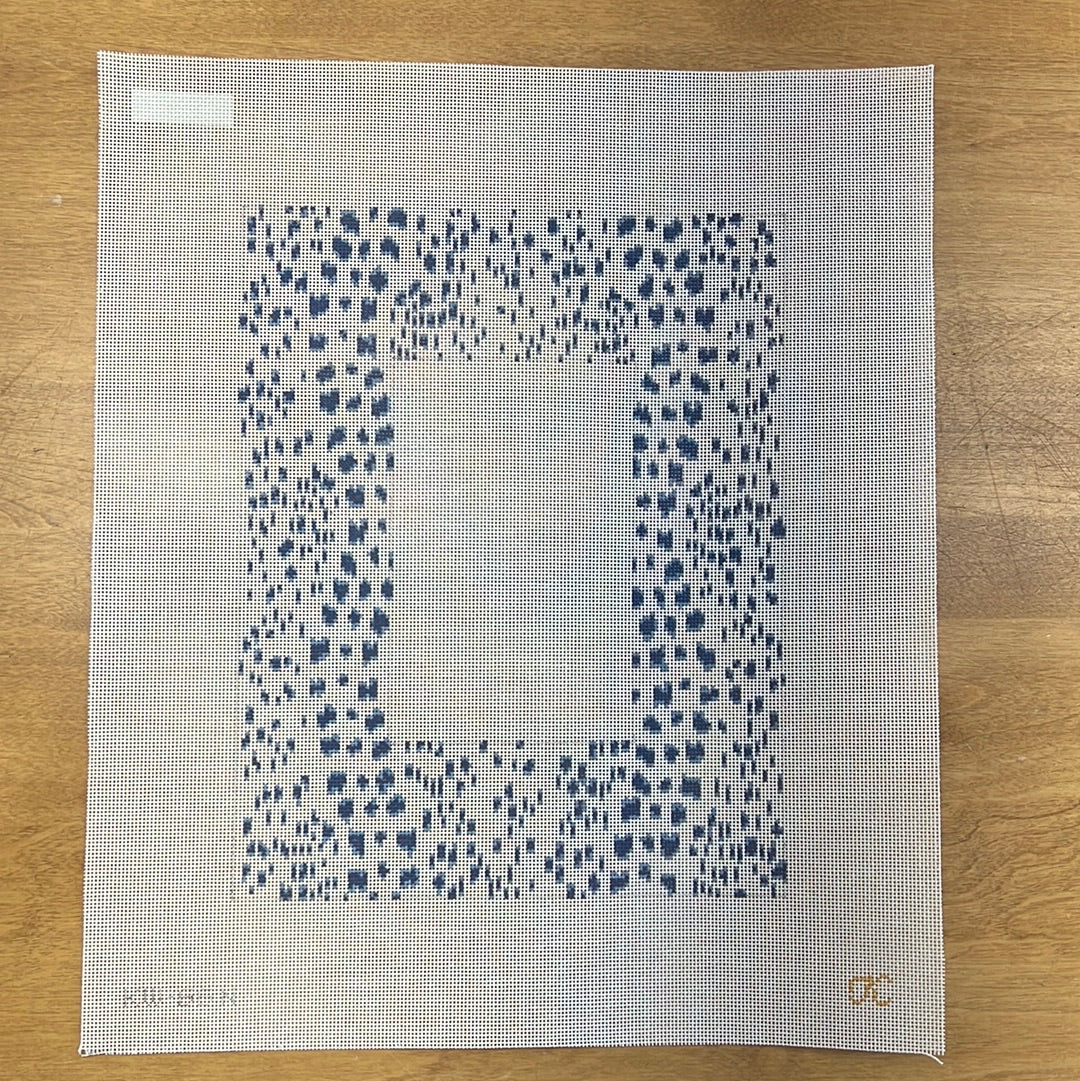 French Dots Picture Frame-Navy KW66-N