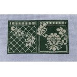 Karen's Damask Needle Case - Green Wg13077N