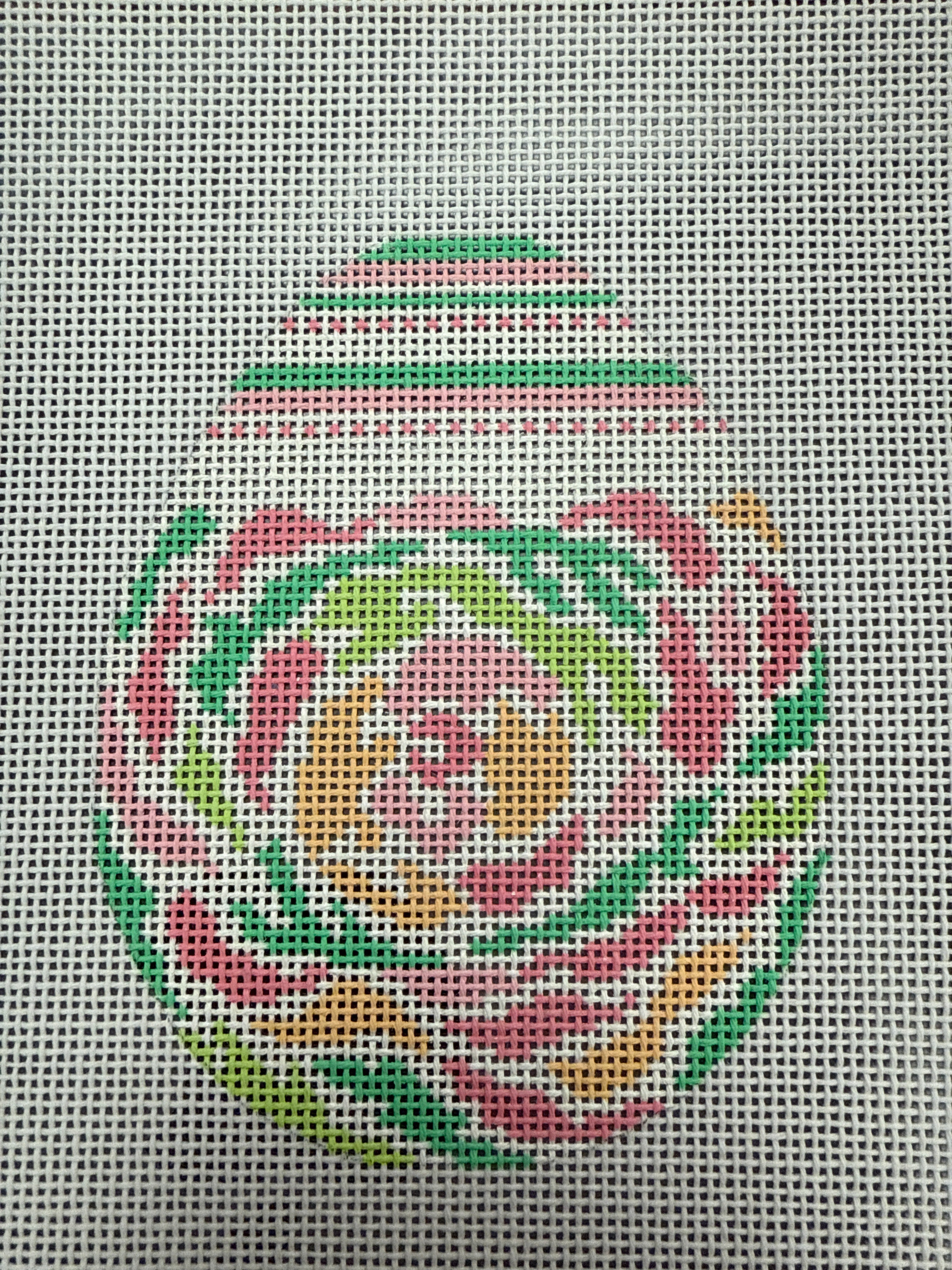 744-E Green Pink Egg