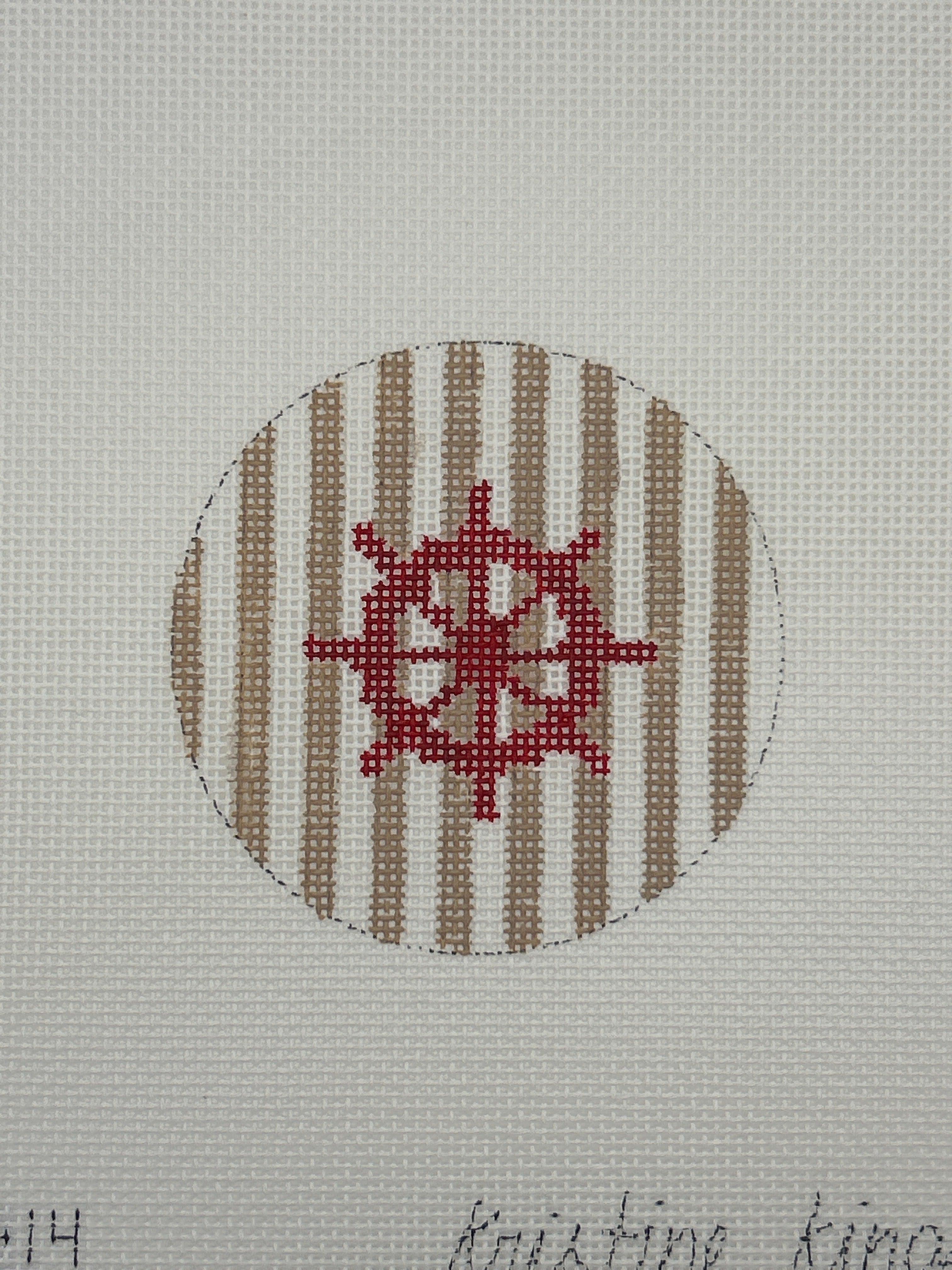 Wheel Red and Beige Stripes NTO-14