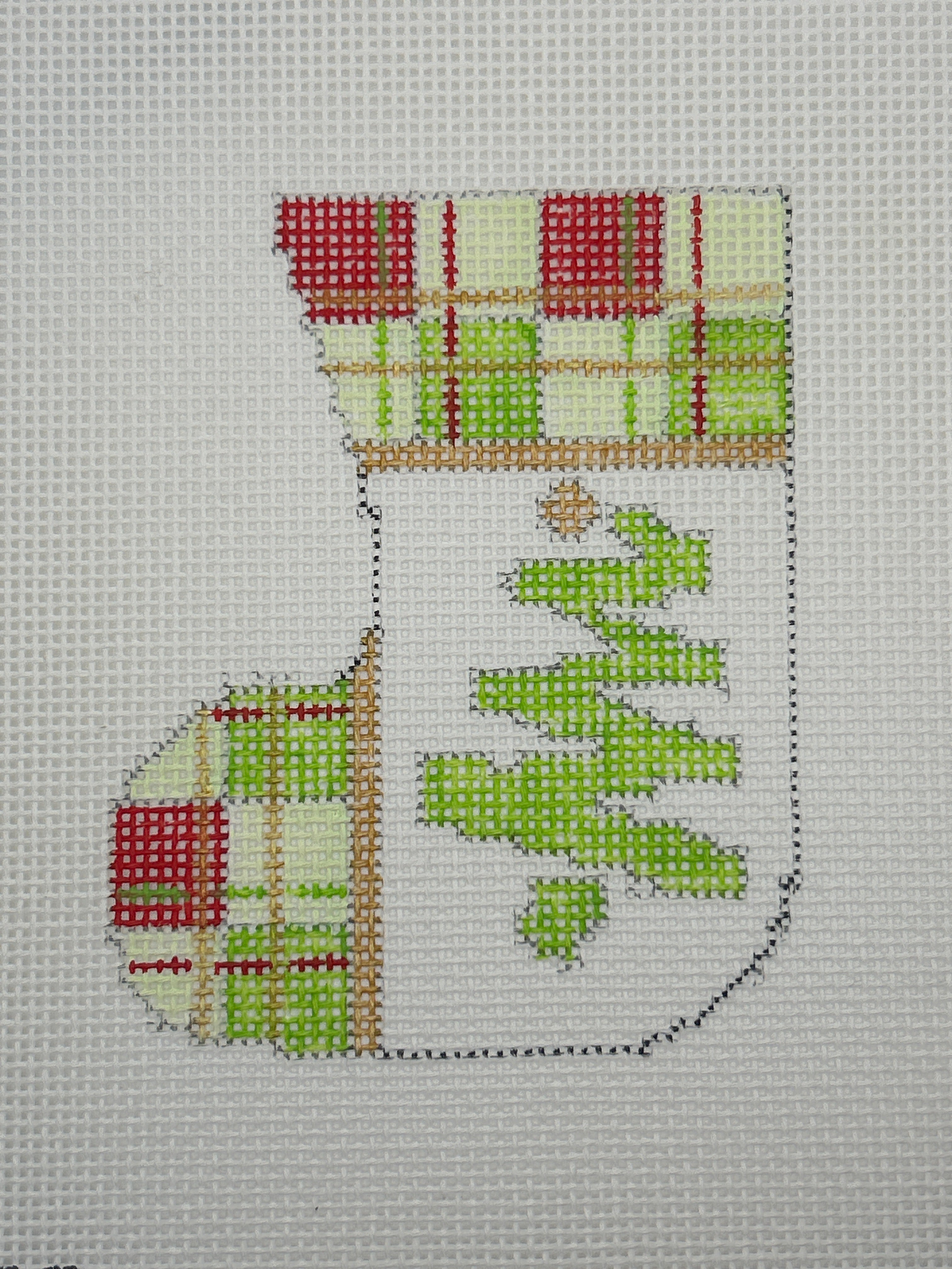 Red Plaid Mini Sock Tree 420