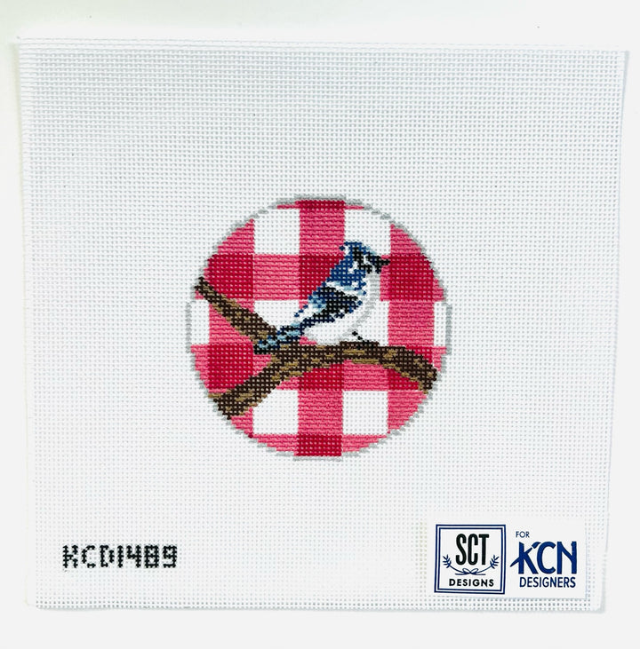 Bird Gingham Round