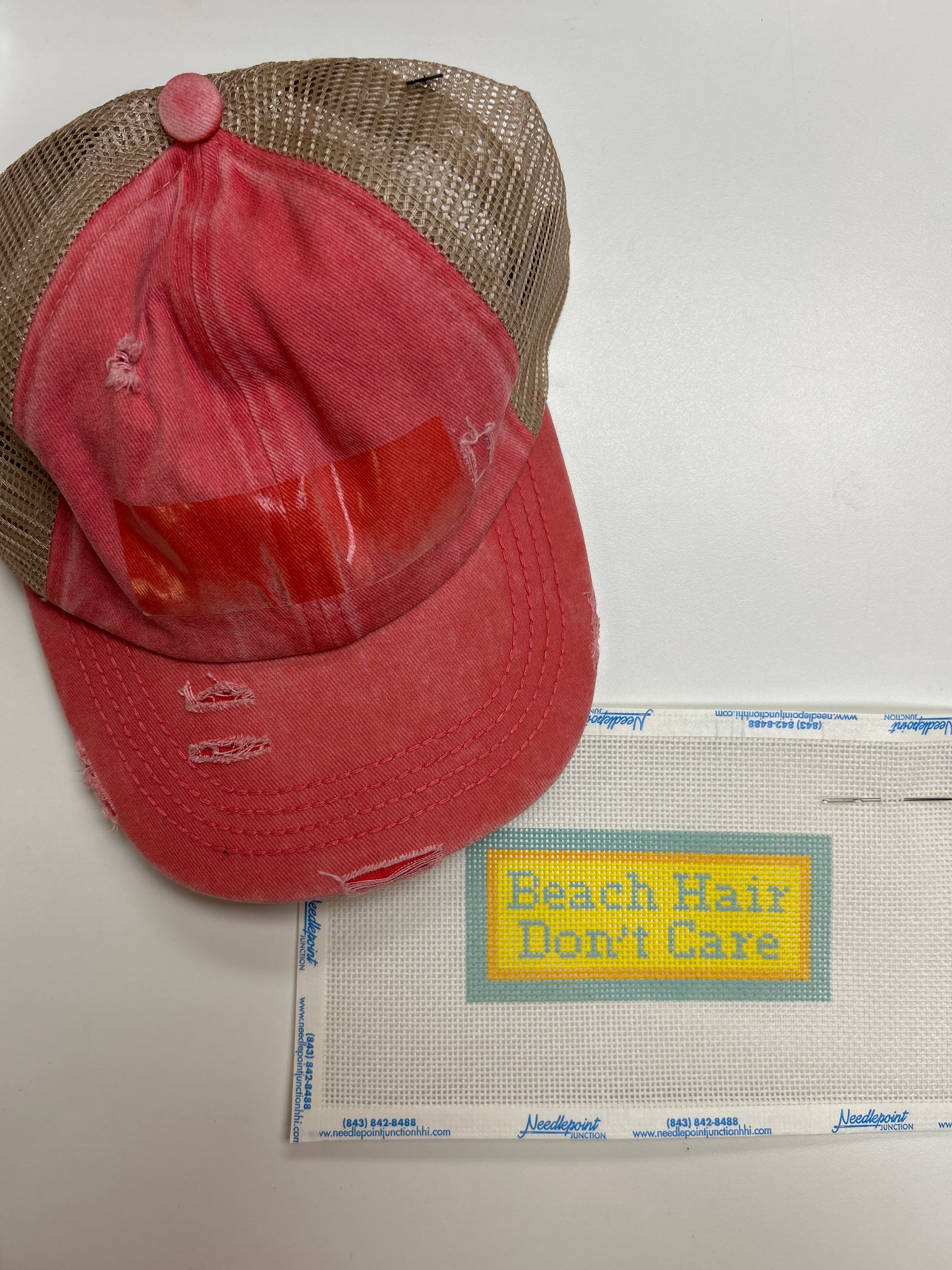 Pixel Fringe  Hats Self Finishing