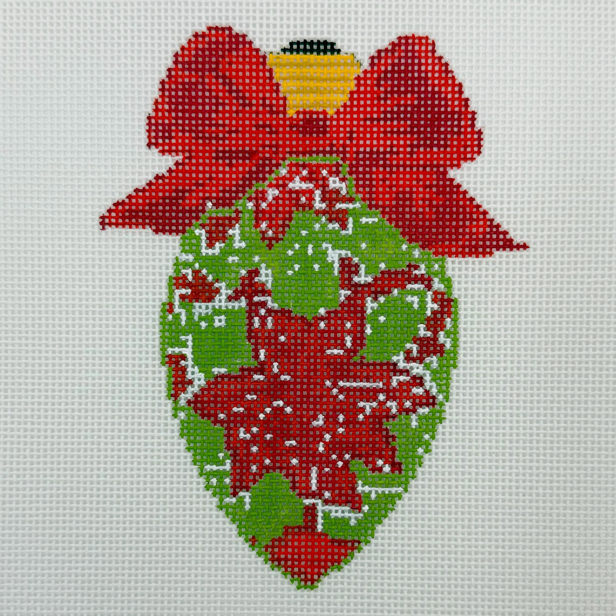 Poinsettia Christmas Bulb Pre order