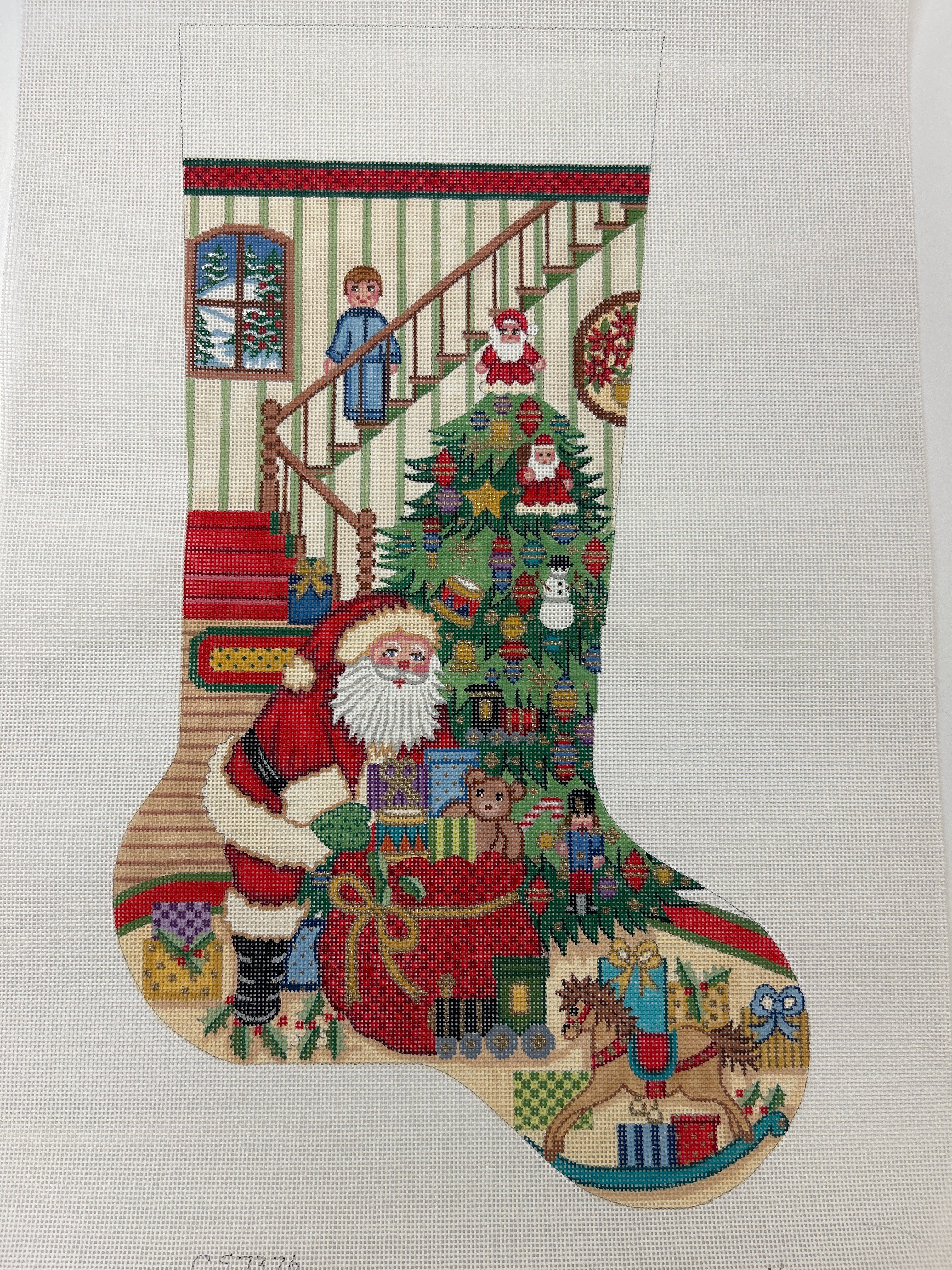 Boy on Stairs Stocking CS7376 PRE ORDER