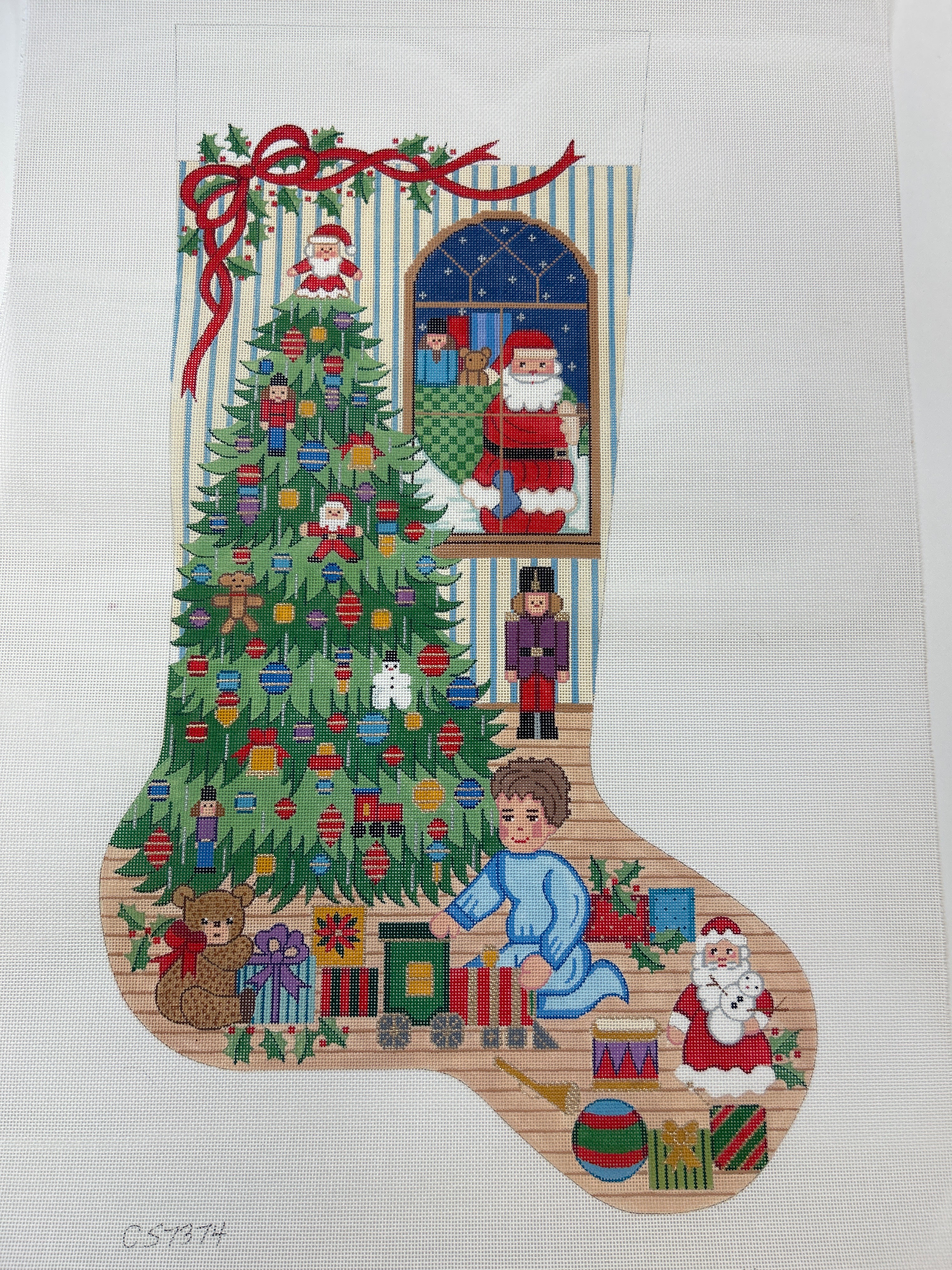 Peaking Santa Stocking CS7374 PRE ORDER