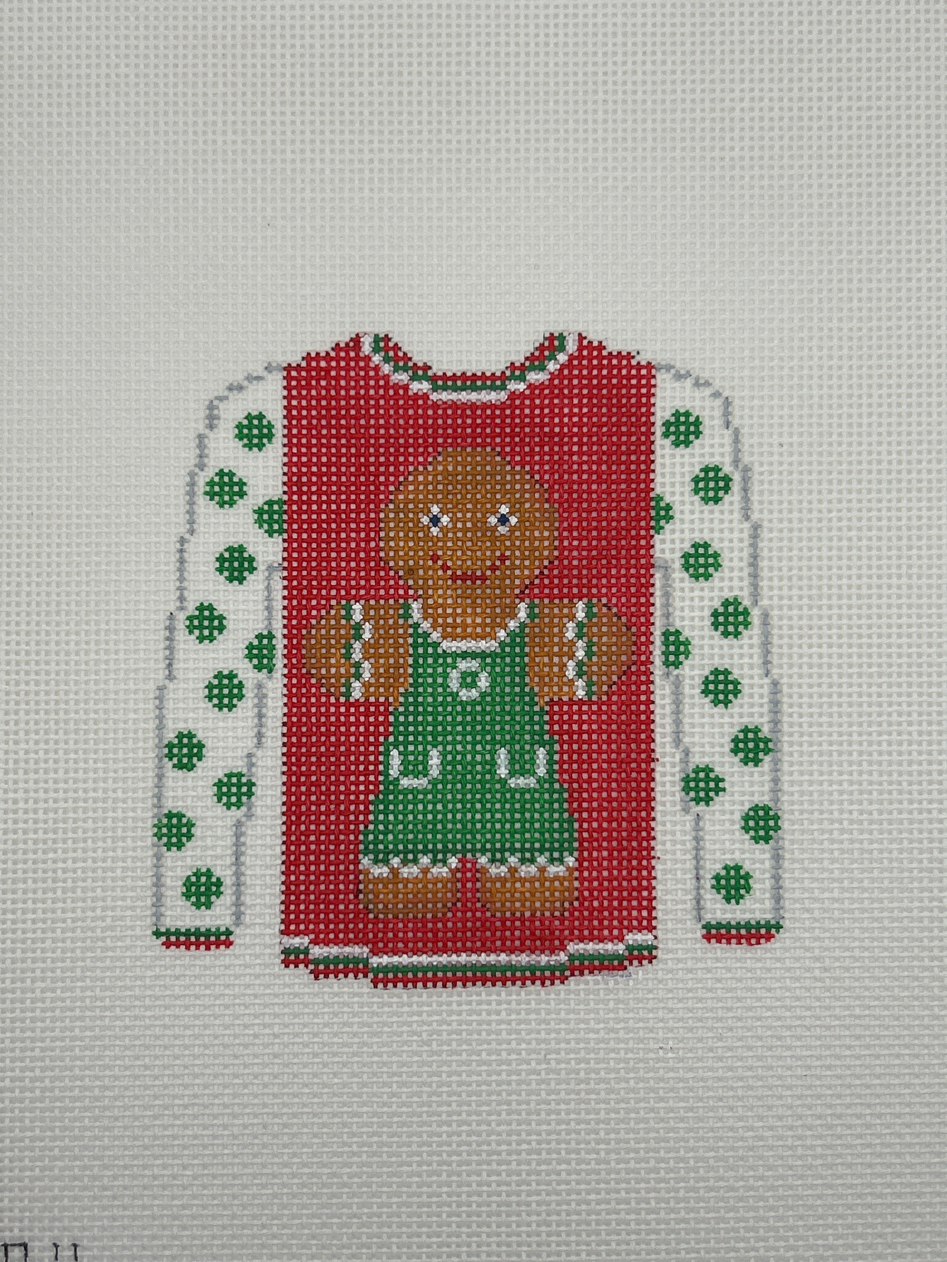 Gingerbread Girl on Red Sweater O-199H