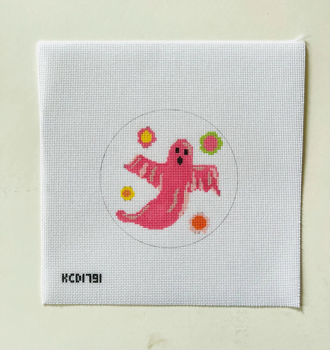 Pink Groovy Ghost Canvas KCD1791