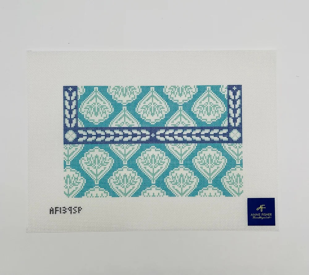 Anne Fisher Teal Medallion Clutch AF139SP