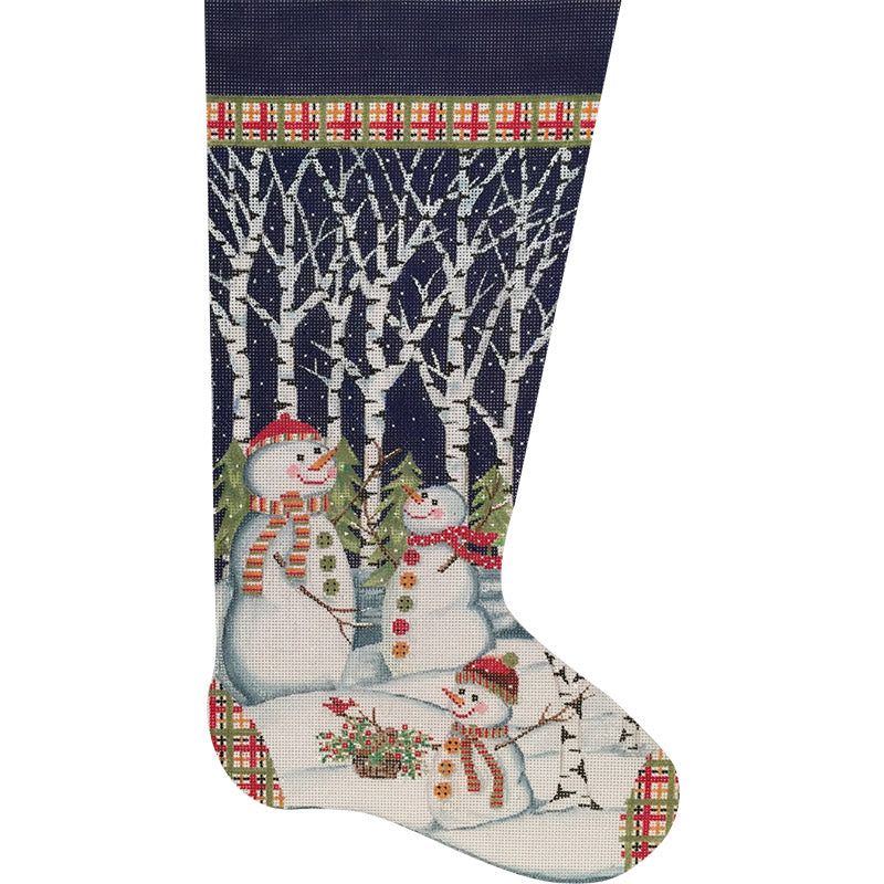 Snowman in Tree Stocking AP2624