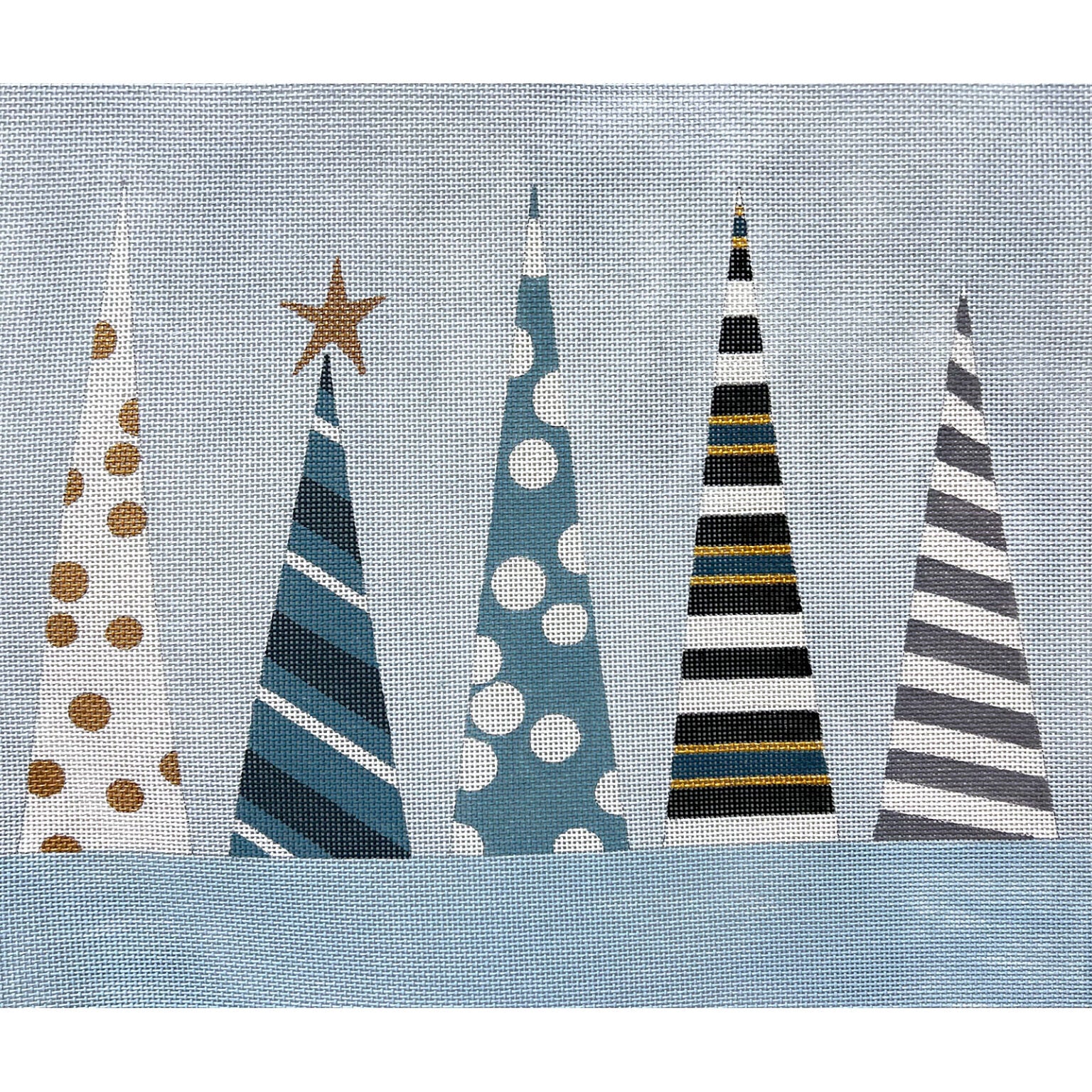 Blue Christmas Trees AP4478