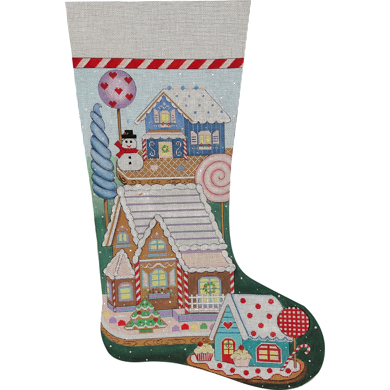Gingerbread Village Stocking AP4486