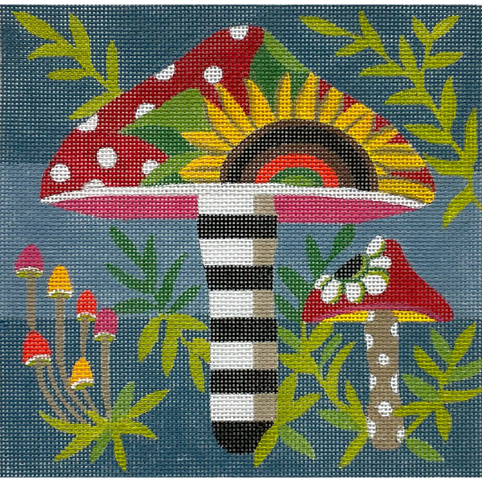 Sunflower & Polka Dot Mushrooms AP4796