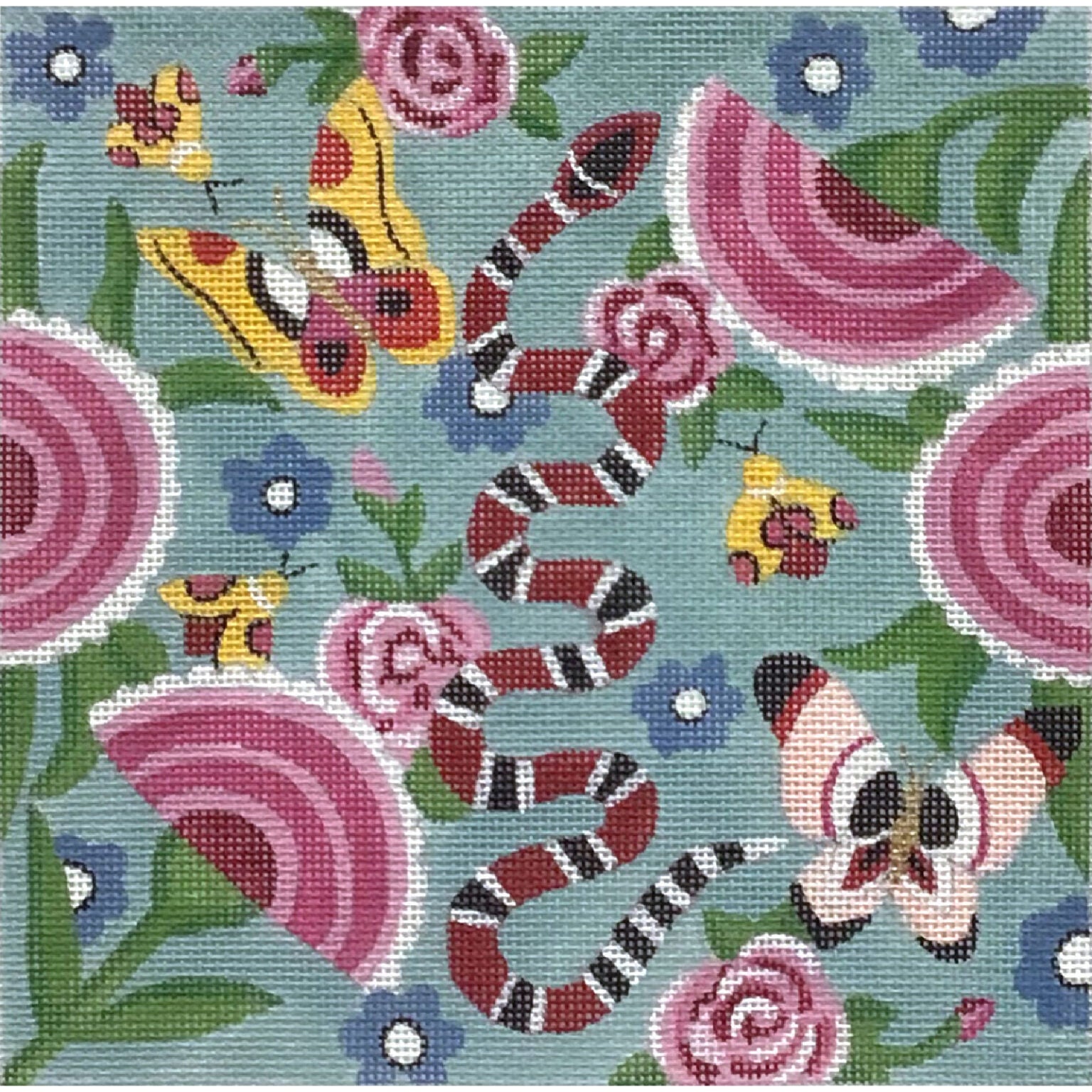 Snake in the Garden Square AP4848